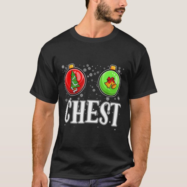 Chest Nuts Matching Chestnuts Christmas Couples Nu T-Shirt (Front)