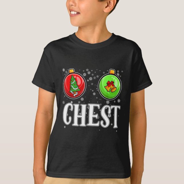 Chest Nuts Matching Chestnuts Christmas Couples Nu T-Shirt (Front)