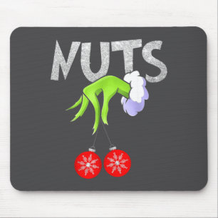 Chest Nuts Matching Chestnuts Christmas Snow Coupl Mouse Pad