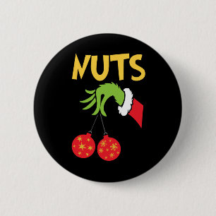 Chest Nuts Matching Chestnuts Fun Christmas Couple 2 Inch Round Button