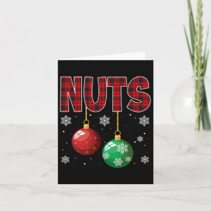 Chest Nuts Matching Chestnuts Fun Christmas Couple Card
