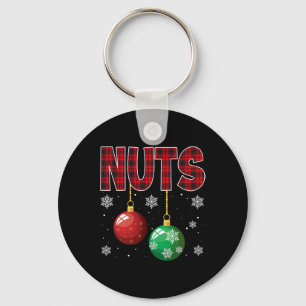 Chest Nuts Matching Chestnuts Fun Christmas Couple Keychain