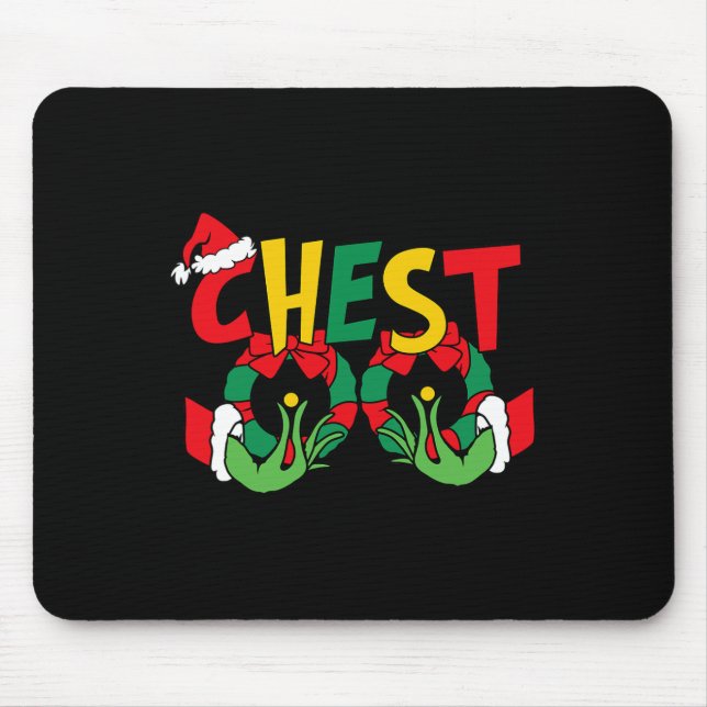 Chest Nuts Matching Chestnuts Fun Christmas Couple Mouse Pad (Front)