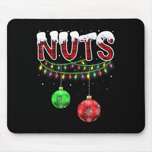Chest Nuts Matching Chestnuts Fun Christmas Couple Mouse Pad (Front)