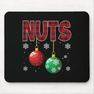 Chest Nuts Matching Chestnuts Fun Christmas Couple Mouse Pad
