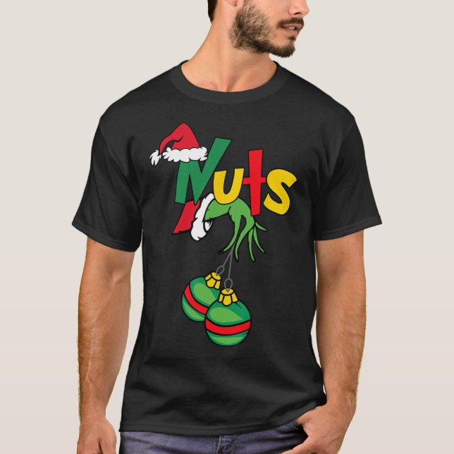 Chest Nuts Matching Chestnuts Fun Christmas Couple T-Shirt (Front)