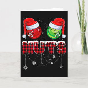 Chest Nuts Matching Chestnuts Funny Christmas Coup Card