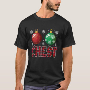Chest Nuts Matching Chestnuts Funny Christmas Coup T-Shirt