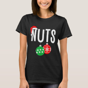 Chest Nuts Matching Chestnuts Funny Christmas Coup T-Shirt