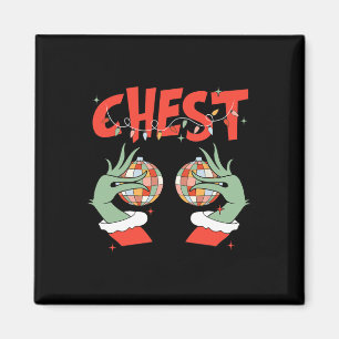Chest Nuts Matching Chestnuts Xmas Christmas Coupl Magnet