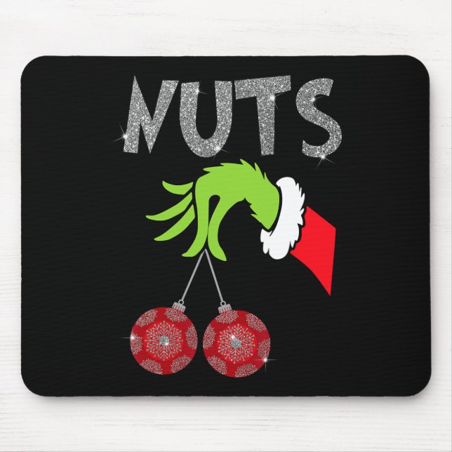 Chest Nuts Matching Chestnuts Xmas Christmas Coupl Mouse Pad (Front)