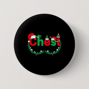 Chest Nuts Matching Couples Chestnuts Funny Christ 2 Inch Round Button