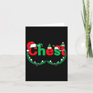 Chest Nuts Matching Couples Chestnuts Funny Christ Card
