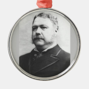 Chester A. Arthur 21st President Metal Ornament