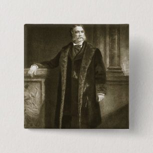 Chester A. Arthur, 21st President of the United St 2 Inch Square Button