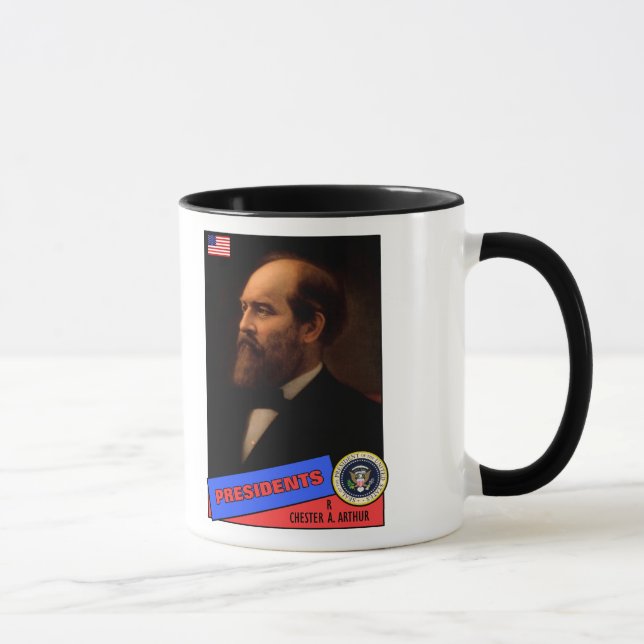 Chester A. Arthur Baseball Card Mug (Right)