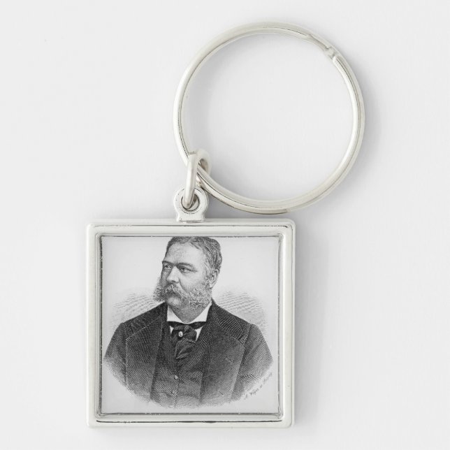 Chester Alan Arthur , engraved by A. Weger Keychain (Front)