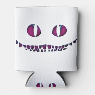 Chester cat face grin smoke Alice in wonderland Can Cooler