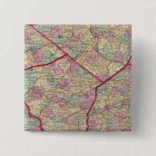Chester, Dauphin, Berks, Lebanon 2 Inch Square Button