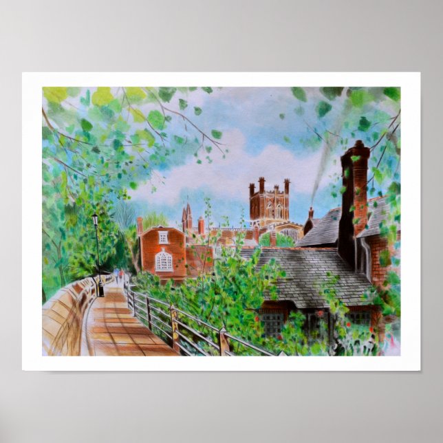 Chester, England art Poster (Front)
