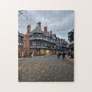 Chester houses in autumn puzzle