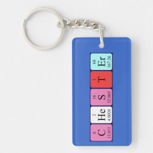 Chester periodic table name keyring