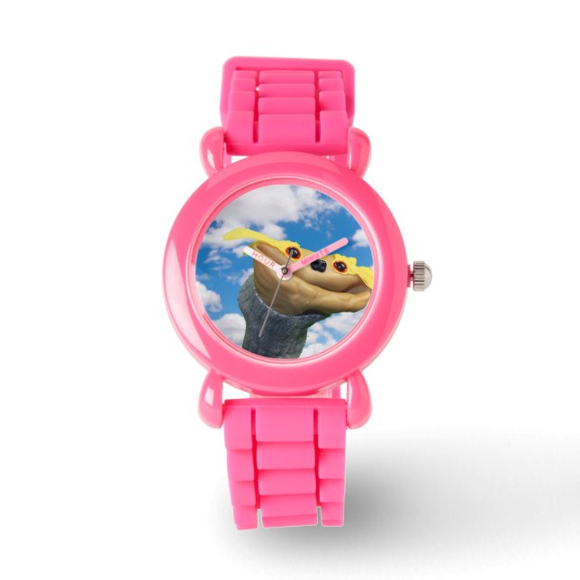 Chester Pink Glittery Watch (Front)