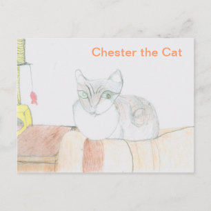 Chester the Cat Postcard