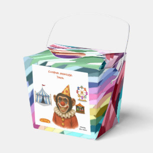 Chester the chimp clown favor box