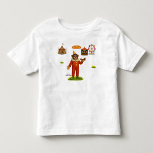 Chester the chimp clown toddler t-shirt