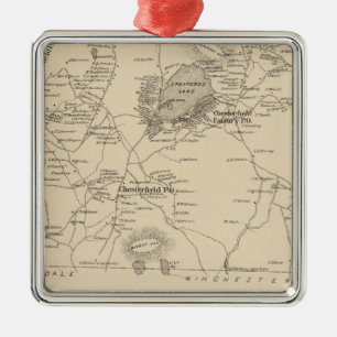 Chesterfield, Cheshire Co Metal Ornament