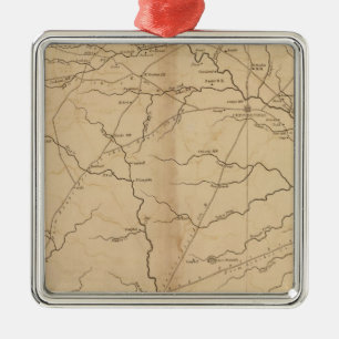 Chesterfield District, South Carolina Metal Ornament