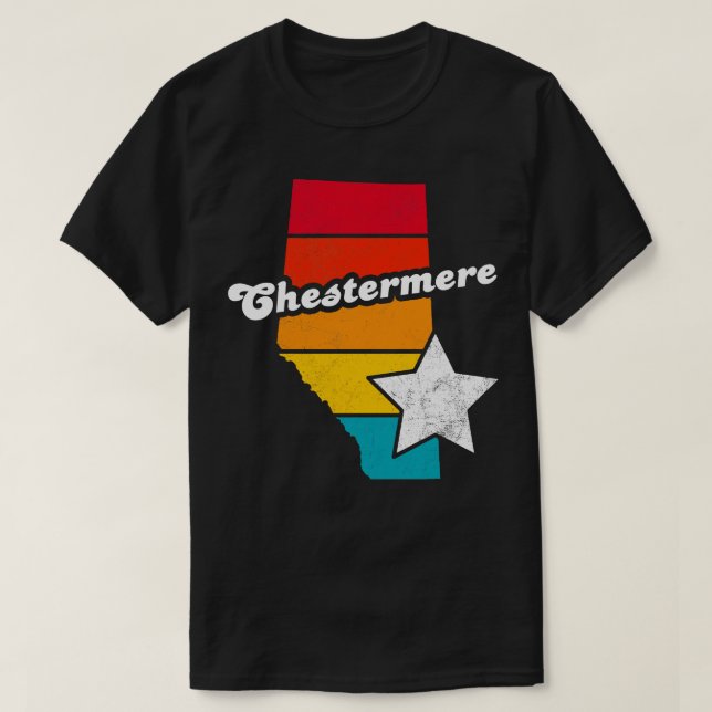 Chestermere Alberta Canada Vintage Distressed Souv T-Shirt (Design Front)