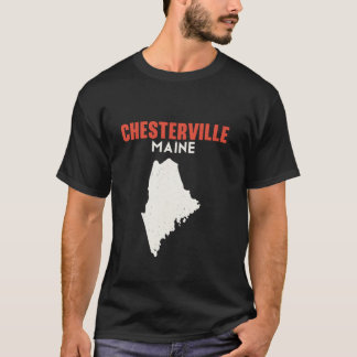 Chesterville Maine USA State America Travel Mainer T-Shirt