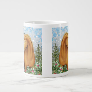 Chestnut Arabian Horse in Garden Large Coffee Mug