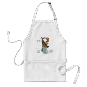 Chestnut Basenji History Design, All about Basenji Standard Apron