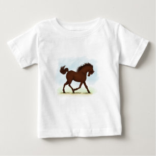 Chestnut Brown Horse Equestrian Baby T-Shirt