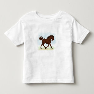 Chestnut Brown Horse Equestrian Toddler T-shirt