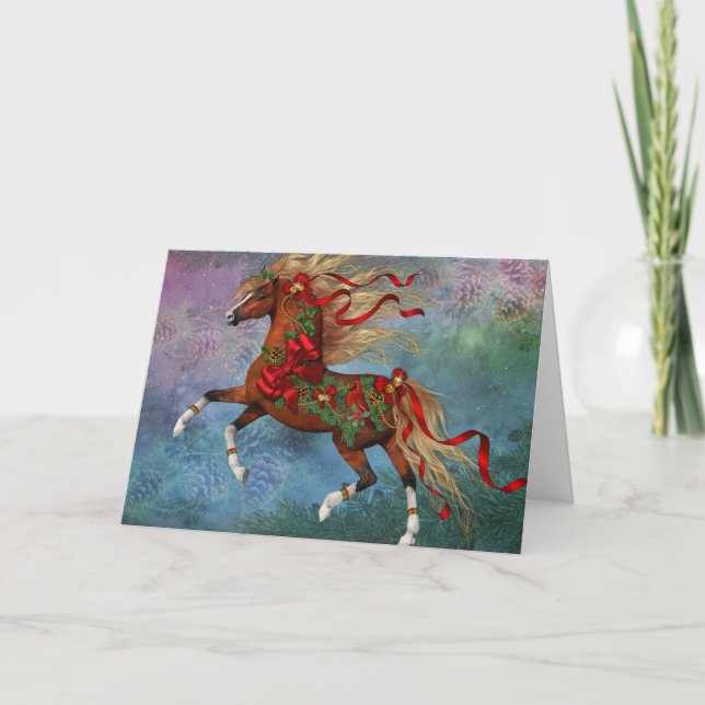 "Chestnut Cheer" Holiday Card (with inside design) (Front)