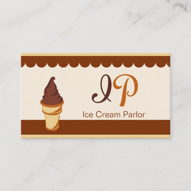 Chestnut Chocolate Brown glace Carte de visite (Devant)