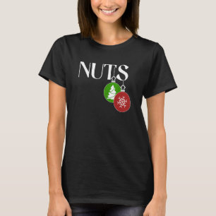 Chestnut Christmas Couple Man Office Holiday Party T-Shirt
