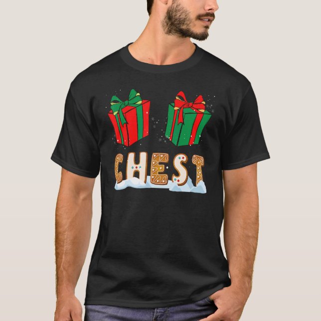 Chestnut Christmas Matching for Couples T-Shirt (Front)