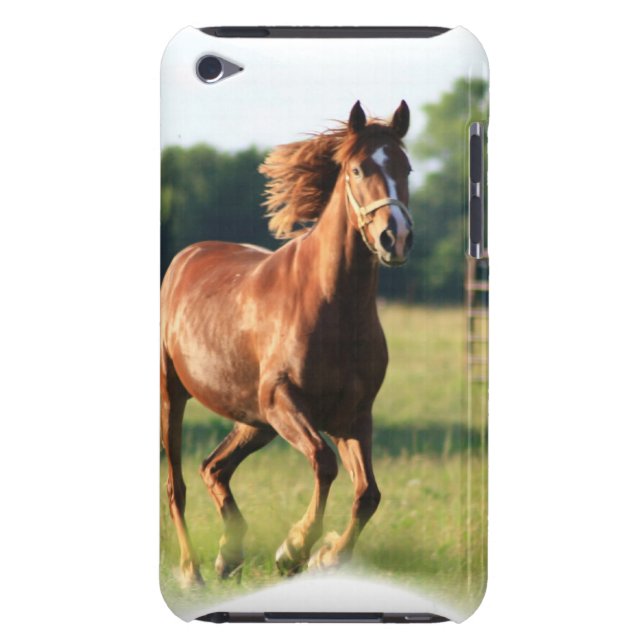 Chestnut Galloping Horse iTouch Case (Back)