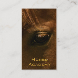 Chestnut Horse Eye Business Card