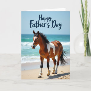Chestnut Horse Fathers Day Card