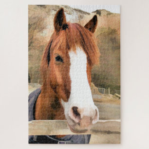 CHESTNUT HORSE JIGSAW PUZZLE