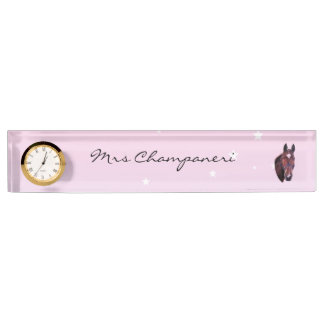 Chestnut Horse  Nameplate