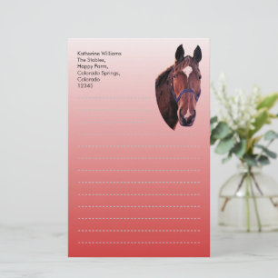 Chestnut Horse Stationery