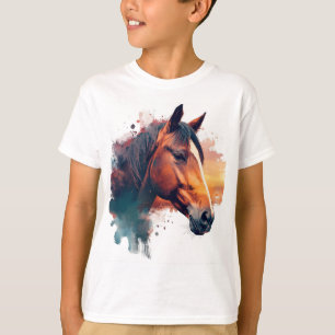 Chestnut Horse Watercolor T-Shirt