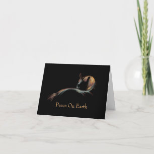 Chestnut mare in shadow. Peace On Earth Card